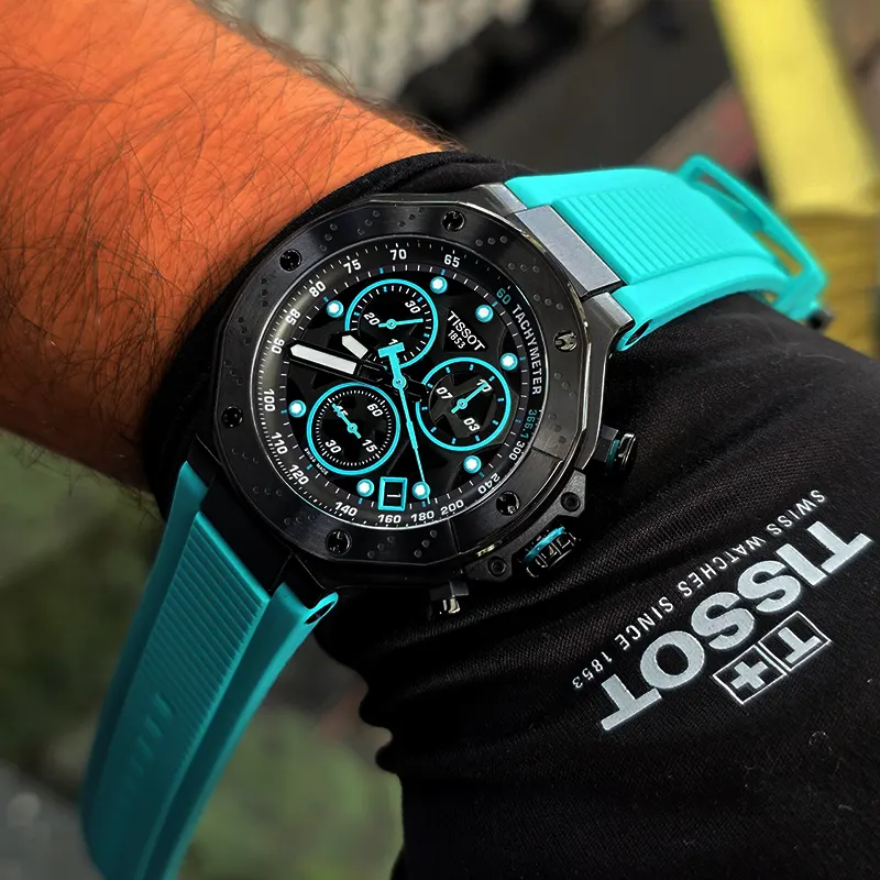 Tissot T-Race Swiss Chronograph Black Dial Sporty Men’s Watch- T141.417.37.051.01